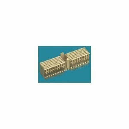 FCI Board Connector, 55 Contact(S), 5 Row(S), Female, Straight, 0.079 Inch Pitch, Press Fit Terminal,  HM2S30PE5101AALF